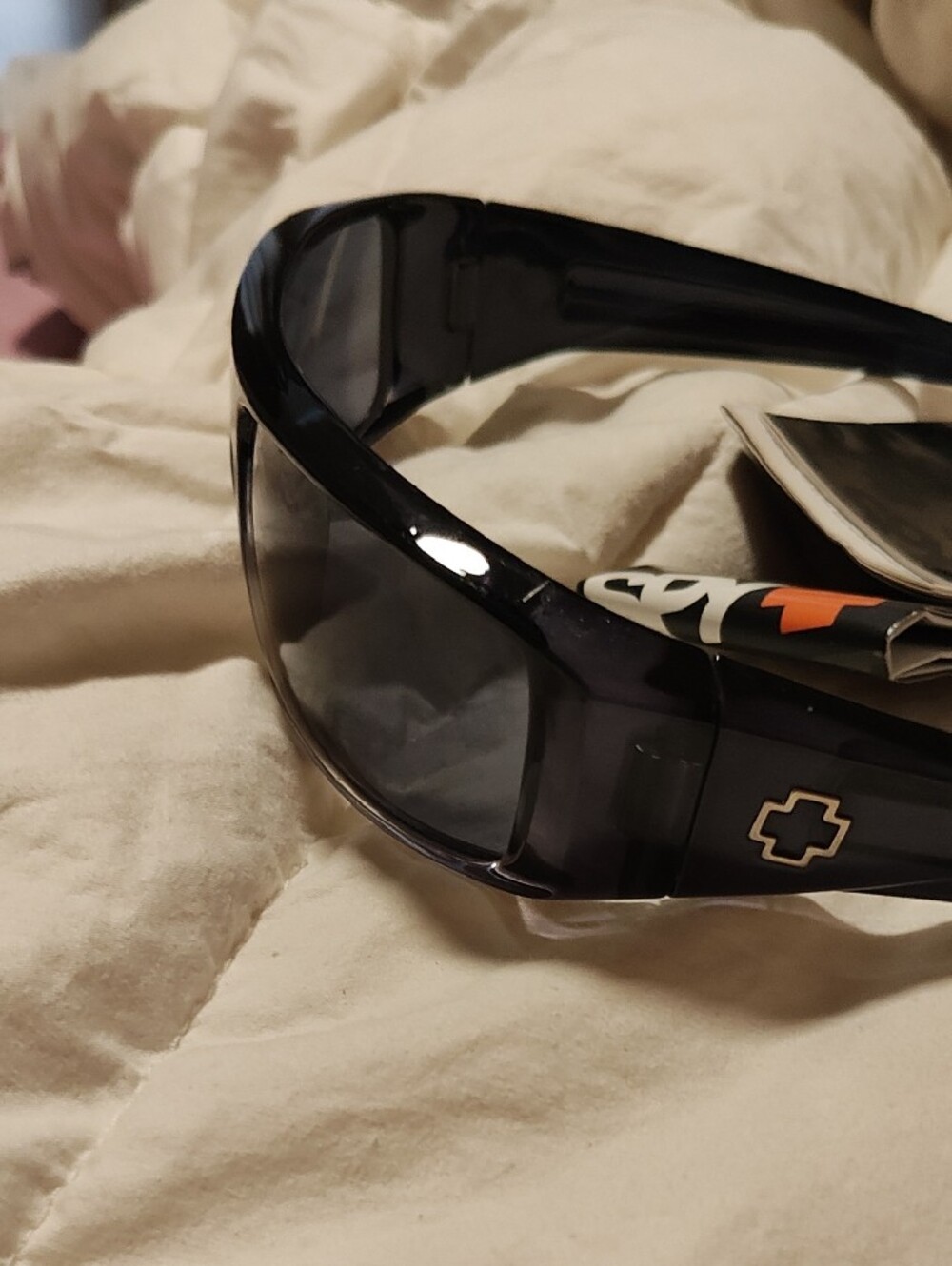 SPY LOGAN NEW Black Sunglasses with Dark Smoke Lenses made In Italy - Picture 6 of 9